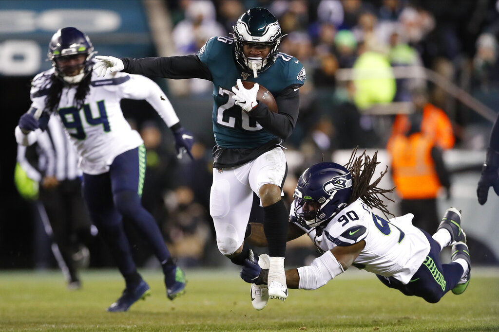 Eagles running back Miles Sanders